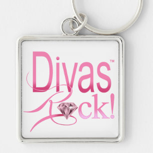 divas+rule gem+gemstone+sparkle+diamond+sparkling key ring