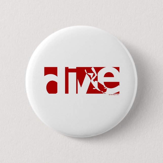 Dive 6 Cm Round Badge (Front)