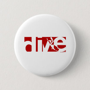 Dive 6 Cm Round Badge