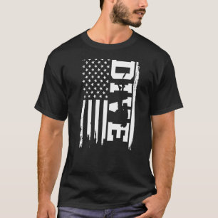 Dive American Flag Scuba Diving T-Shirt
