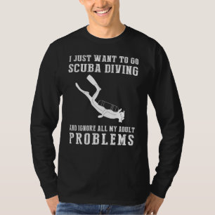 "Dive Away Adulting: Embrace the Underwater Escape T-Shirt