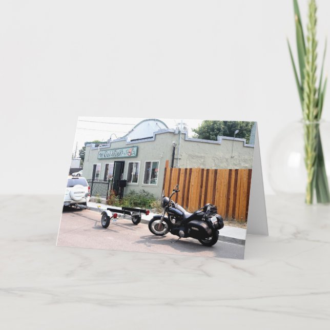 Dive Bar, The Goldfish Tavern, Point Defiance, Rus Thank You Card (Front)