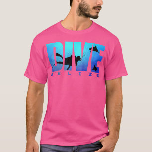 Dive Belise Sharks Scuba Diver Reef Freediving Sno T-Shirt