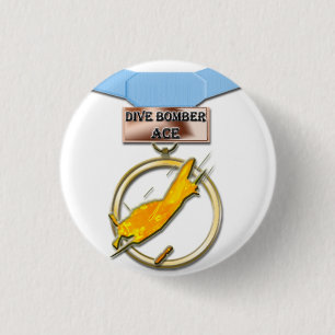Dive Bomber Ace medal button