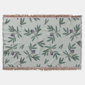 Dive branch pattern botanical blanket