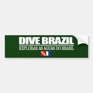 Dive Brazil Bumper Sticker