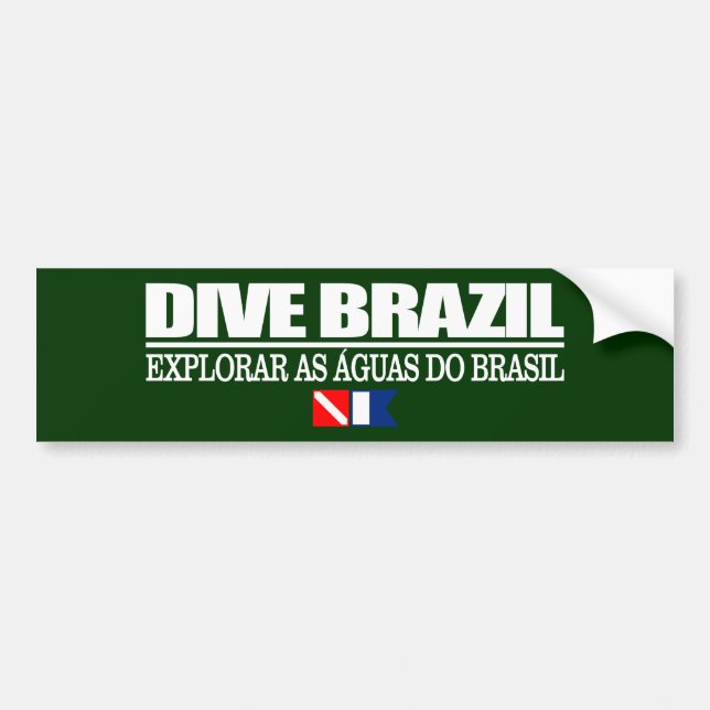 Dive Brazil Bumper Sticker (Front)