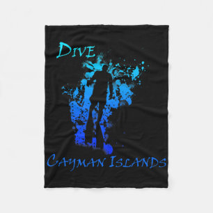 Dive Cayman Islands Fleece Blanket