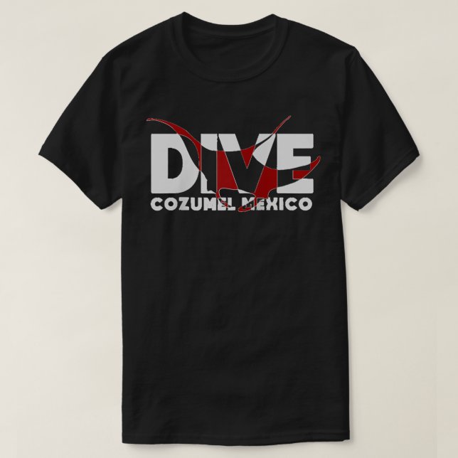 DIVE Cozumel Mexico SCUBA DIVING Diver Manta Ray R T-Shirt (Design Front)