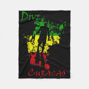 Dive Curacao Fleece Blanket