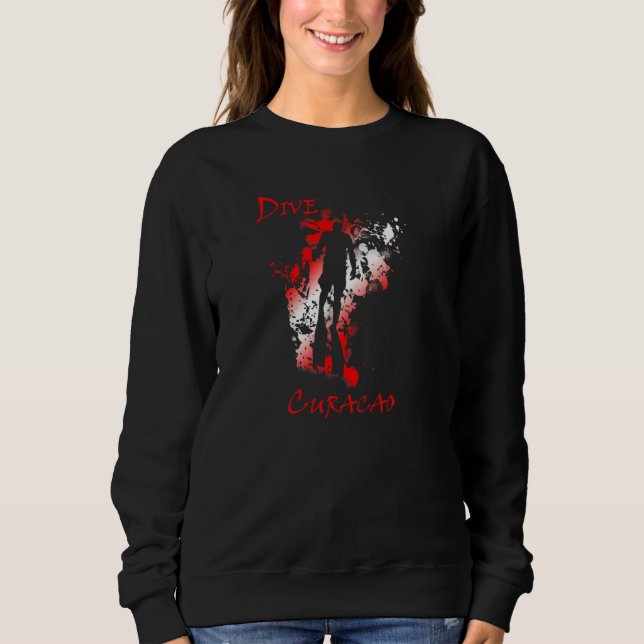 Dive Curacao West Indies Vacation Diving Sweatshirt (Front)