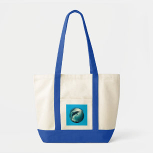 Dive Deep Live Free Dolphin  Tote Bag