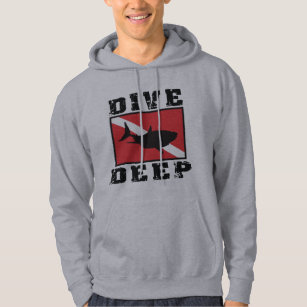 Unisex DIVEMASTER Scuba Diver Hoodie Sport Grey