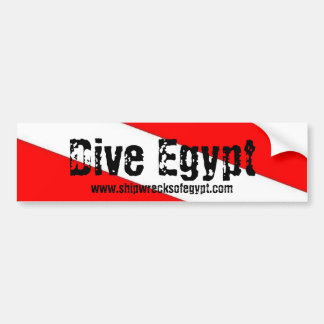 Dive Egypt Bumper Sticke, Shipwrecksofegypt.com Sticker