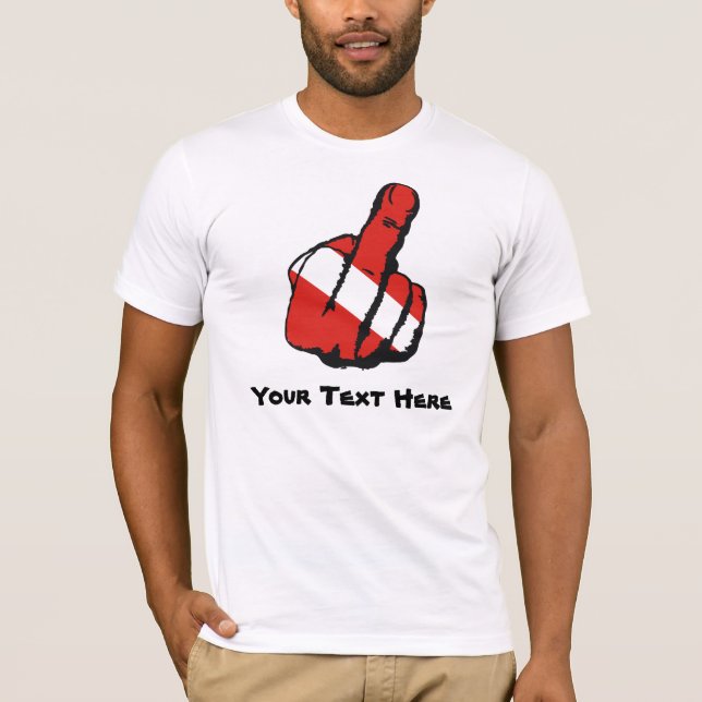 Dive Finger Template T-Shirt (Front)