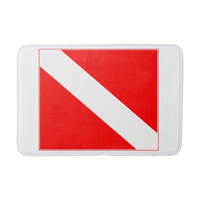 Dive flag bath mat (Front)