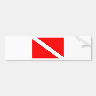 Dive Flag Bumper Sticker