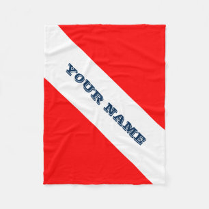 Dive Flag (Customisable) Fleece Blanket