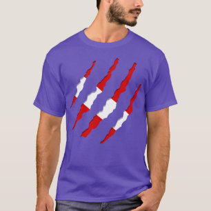 Dive Flag Ripped Dive Flag Scratches Torn Scuba Di T-Shirt