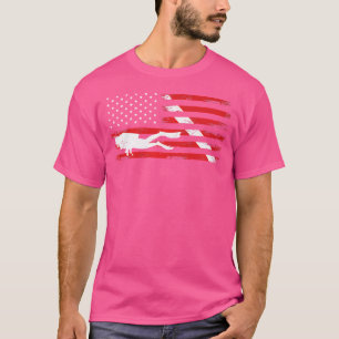 Dive Flag Scuba Diving American Flag T-Shirt