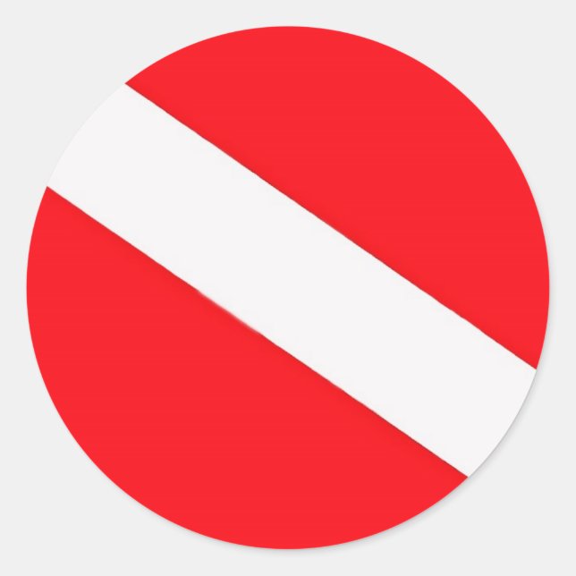 Dive Flag Sticker (Front)