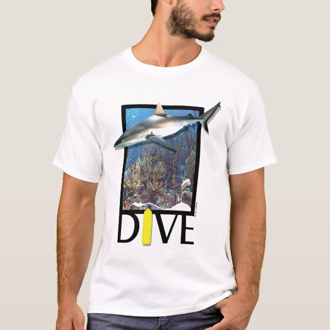 Dive Groupy, diving, shark T-Shirt (Front)
