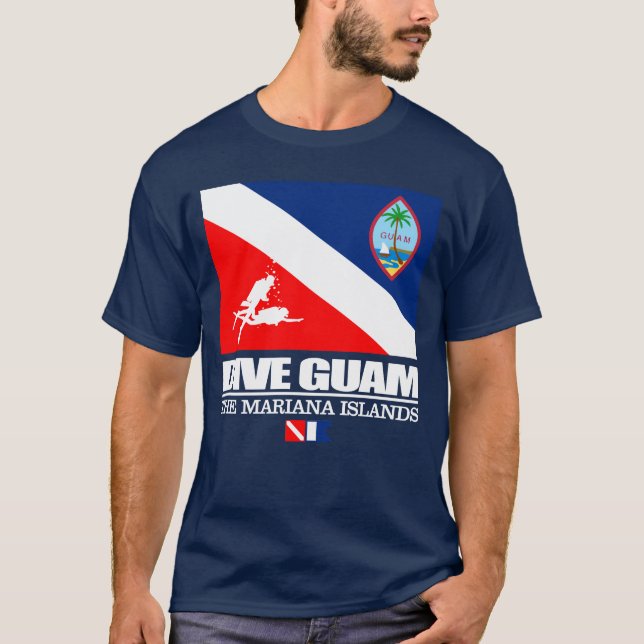 Dive Guam (sq) T-Shirt (Front)