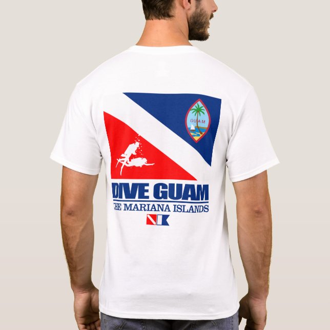 Dive Guam (sq) T-Shirt (Back)
