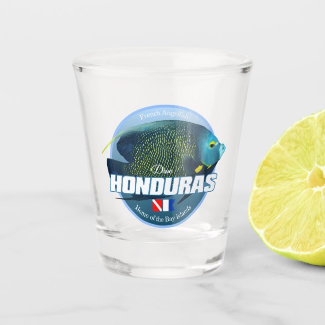Dive Honduras (DD2) Shot Glass (Front)
