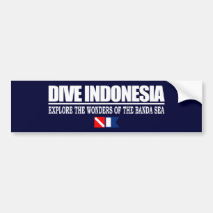 Dive Indonesia Bumpersticker Bumper Sticker