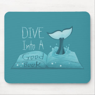Dive into a Good Book Mouse Mat