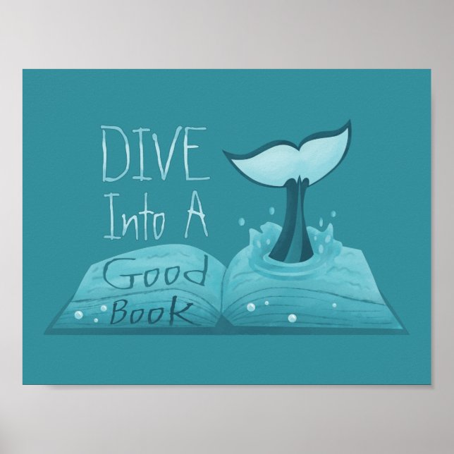 Dive into a Good Book Poster (Front)