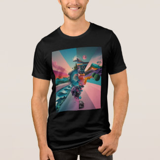 Dive into a World of Surreal Abstract Art  Tri-Blend Shirt