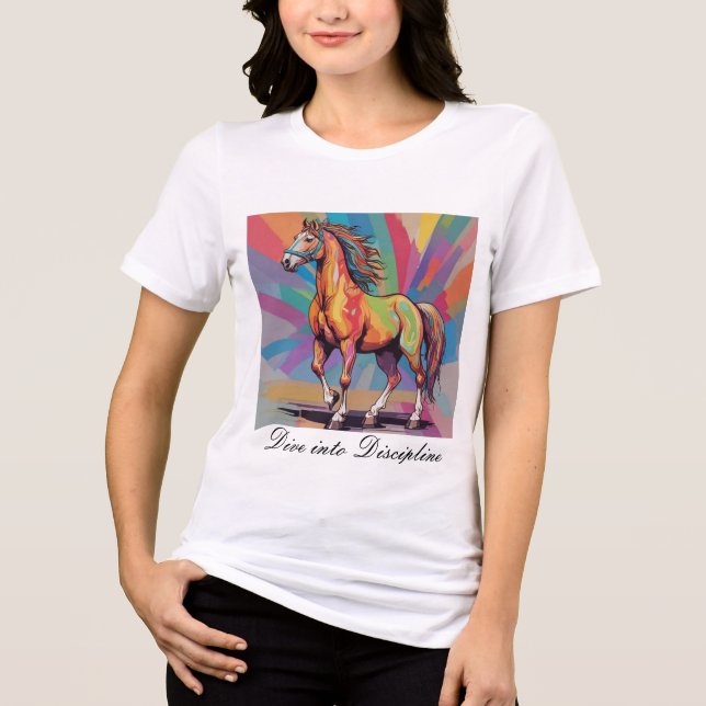 Dive into Discipline  Tri-Blend Shirt (Front)