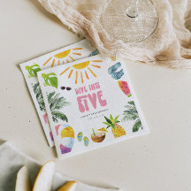 Dive into Five Pool Birthday Party