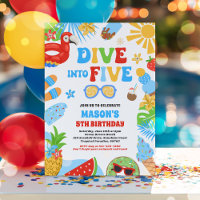 Dive Into Five Tropical Beach 5th Birthday Party
