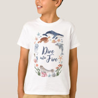 Dive into Five Under the Sea Nautical 5th Birthday