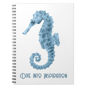 Dive into Inspiration Seahorse Notebook