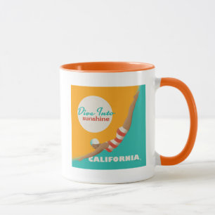 Dive Into Sunshine   California Mug