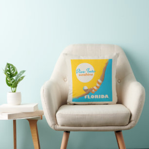 Dive Into Sunshine Florida Cushion