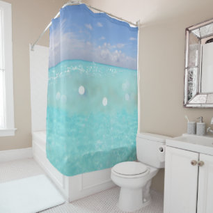 Dive into the Caribbean Sea Bliss 1 Shower Curtain