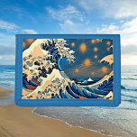 Dive into Tranquillity: Great Wave Trifold Wallet<br><div class="desc">Immerse yourself in the serene beauty of Japanese art with our Great Wave Trifold Wallet. Inspired by Hokusai's iconic masterpiece, this wallet captures the dynamic energy of the crashing waves in vibrant detail. Crafted with meticulous attention to quality and tradition, it's not just a wallet; it's a piece of history...</div>