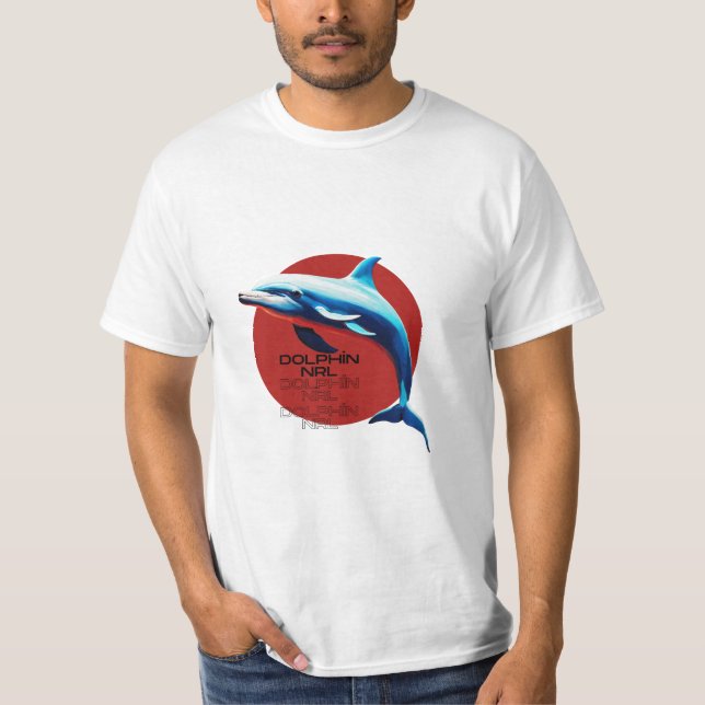Dive into Victory: Dolphin NRL T-Shirt (Front)
