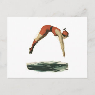 Dive into Water Postcard