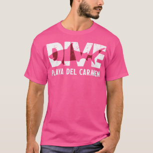 Dive Playa Del Carmen Mexico Shark Diving T-Shirt