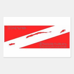 Dive Roatan Rectangular Sticker