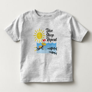 Dive Sleep Repeat Design - Toddler Fine Jersey T-S T-Shirt