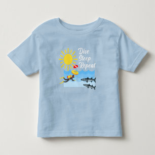 Dive Sleep Repeat Design - Toddler Fine Jersey T-S T-Shirt