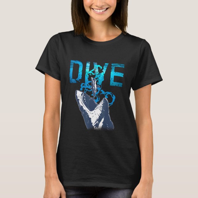 Dive Snorkelling Marine Biologist Diver T-Shirt (Front)
