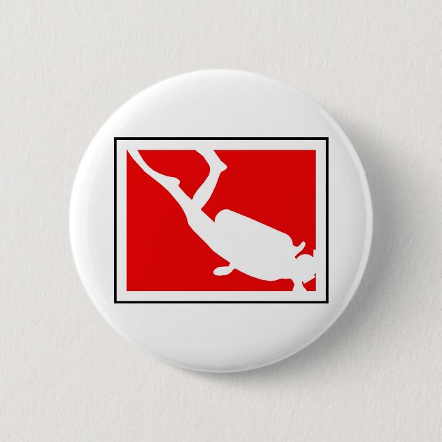 Dive Symbol 6 Cm Round Badge (Front)
